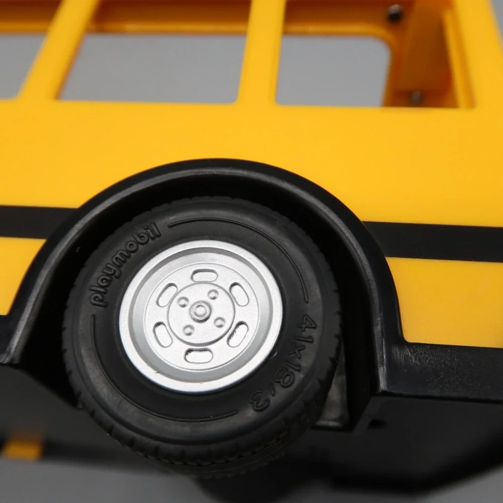 Playmobil Part Yellow School Bus Blue Seats No Roof